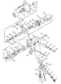 Part Location Diagram of CA155878 Chicago Pneumatic Decal-Warning